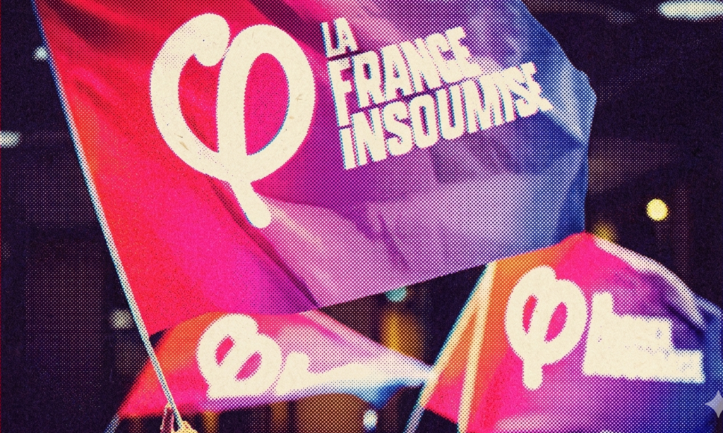 Drapeaux de La France Insoumise